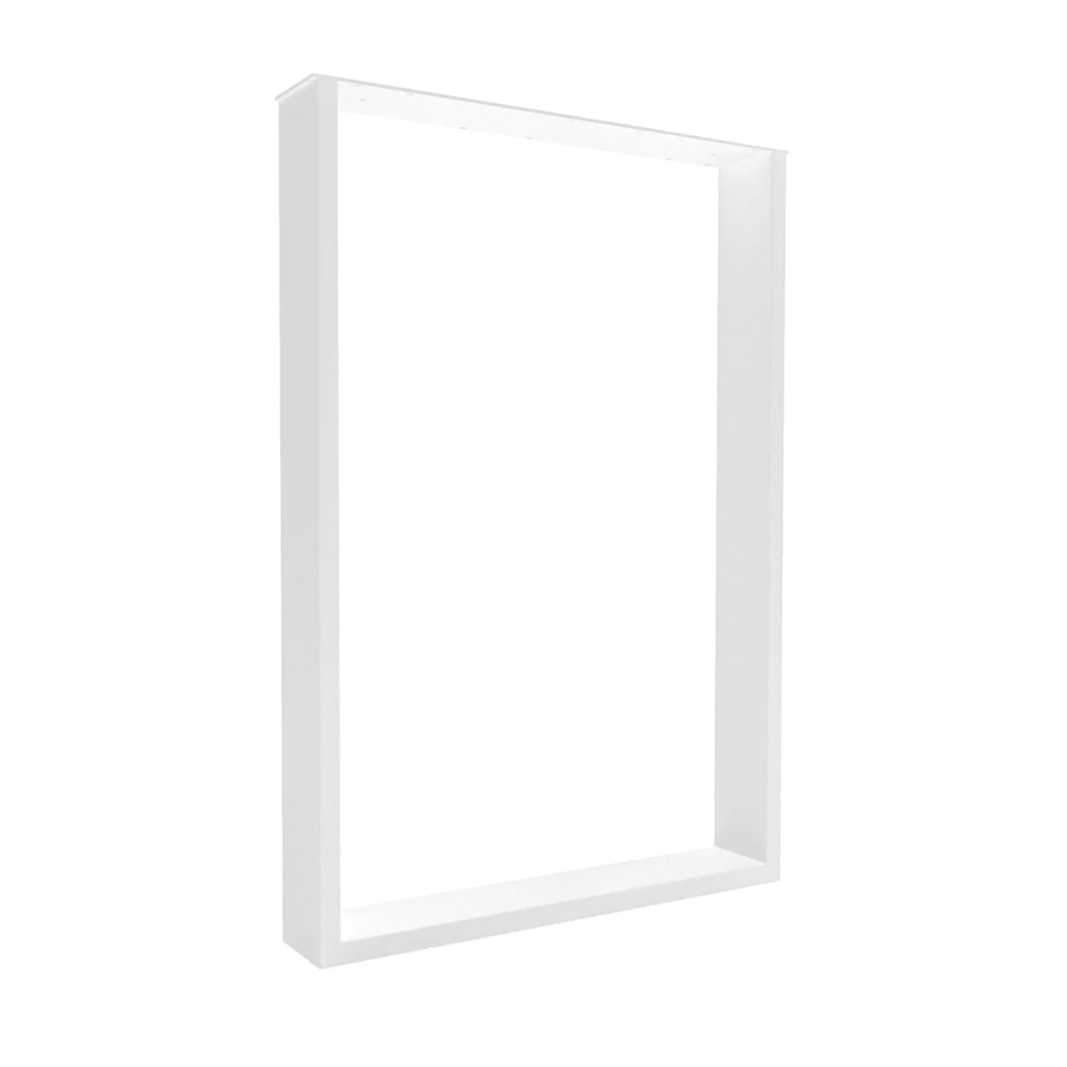 HEVVA Tischkufe BASEL 50 cm Tief 72 cm Höhe 1x Bein Weiß