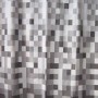Euroshowers Duschvorhang mit Pixelmuster, grau-weiß, inklusive Ringe und Ösen.