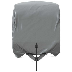 Graue vidaXL Schutzhülle für Wohnwagen, wasserabweisend und UV-beständig.