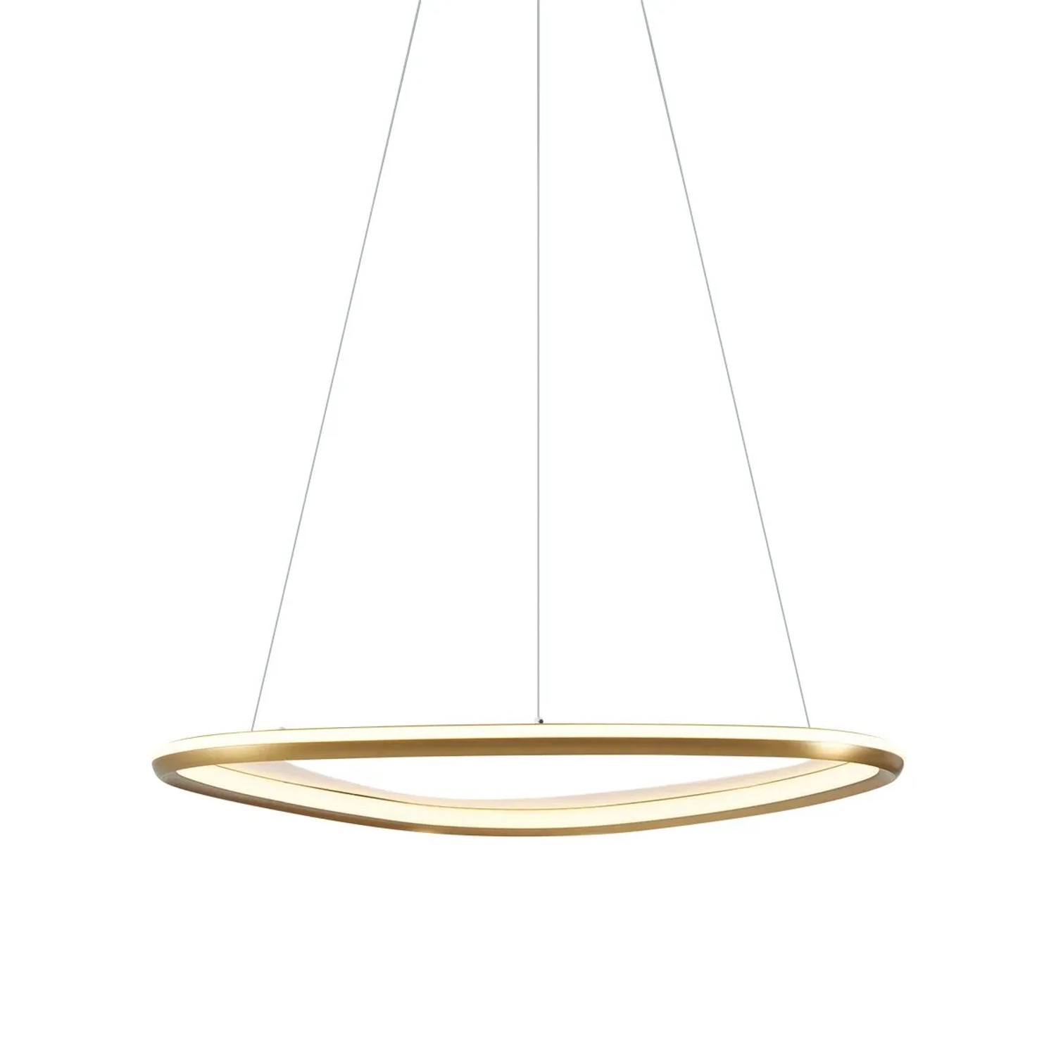 QAZQA Design Hängeleuchte Gold 3 Stufen Dimmbar Organico