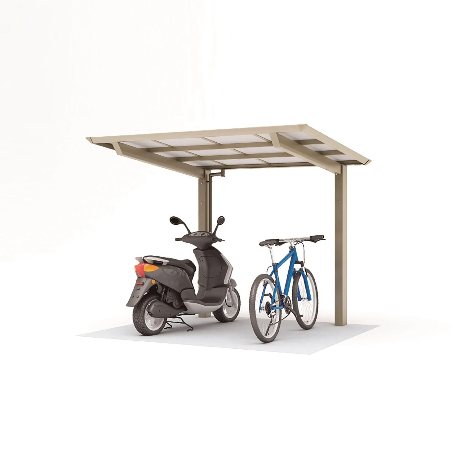 Ximax Alu Carport Smart Port Typ 60 Edelstahl-Look 210 x 253 cm Sonderferti günstig online kaufen