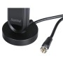 Hama Zimmerantenne für DAB+/UKW Radio, schwarze Antenne mit F-Stecker.