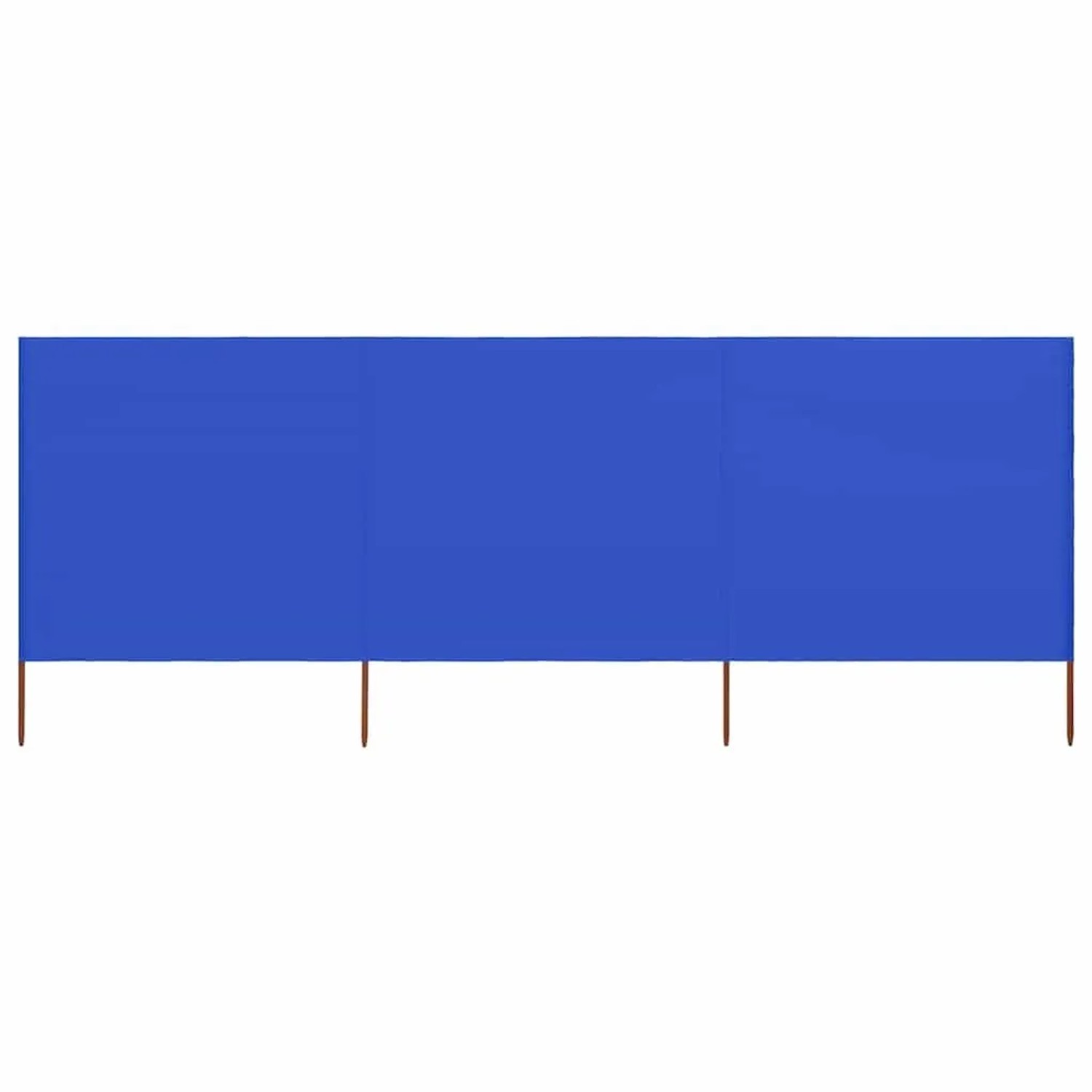 vidaXL 3 Teiliges Windschutzgewebe 400 x 120 cm Azurblau 47147
