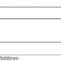Skizze des Ledvance LED-Strip Neon Flex, 500cm, für indirekte Beleuchtung im Außenbereich.