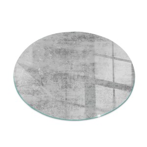 Tulup Glasplatte für Kamin Abstrakte Hintergrundtextur Glasbodenplatte für Kaminöfen Runden 70x70 cm Grau Glasplatte für Kamin Glas unter Kamin