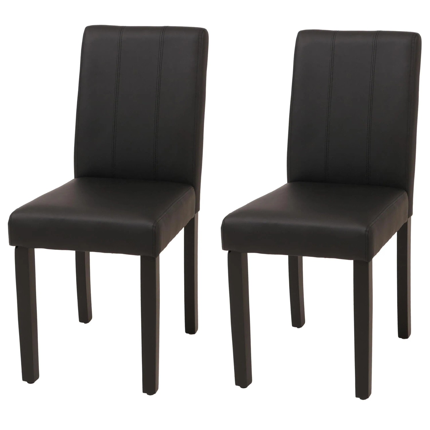 MCW Esszimmerstuhl O65d 2er-Set Schwarz