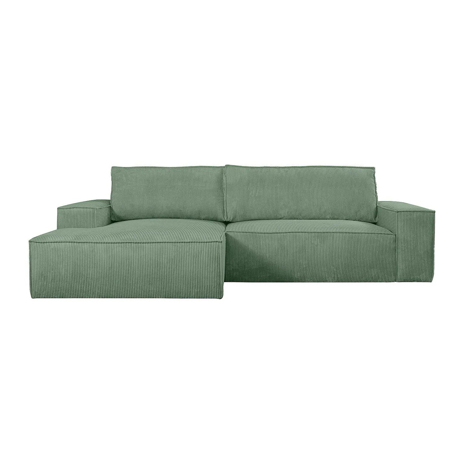 Vente-unique Schlafsofa Amelia Mandelgrün 267 cm
