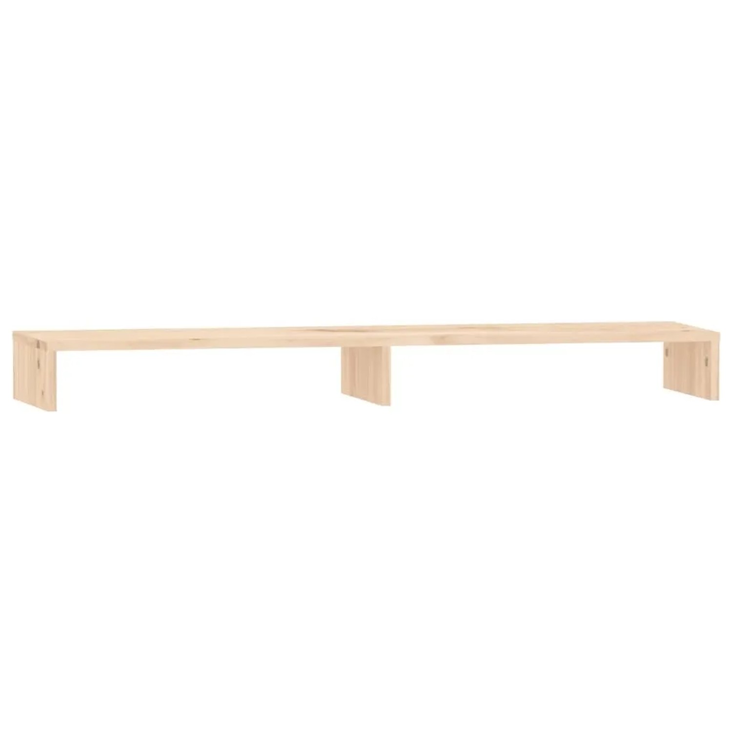 vidaXL Monitorständer 100x27x10 cm Massivholz Kiefer 813949