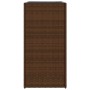 Brauner vidaXL Pflanzkübel (40x40x80 cm) aus Poly Rattan für Garten oder Terrasse.