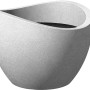 Scheurich Pflanzkübel Wave Globe, Ø 40 cm, Stony-Grey. Modernes Pflanzgefäß für Innen- und Außenbereich.
