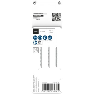 Bosch Stichsägeblatt T 101 BRF, 3er-Pack für saubere Holzschnitte.