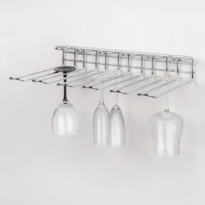 Emuca Glashalter Supra 1-Zeilig Länge 340 mm Stahl Verchromt