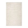 MeGusta Kurzflor Teppich, beige-silberner Uni-Teppich aus Viskose, 80x150 cm.