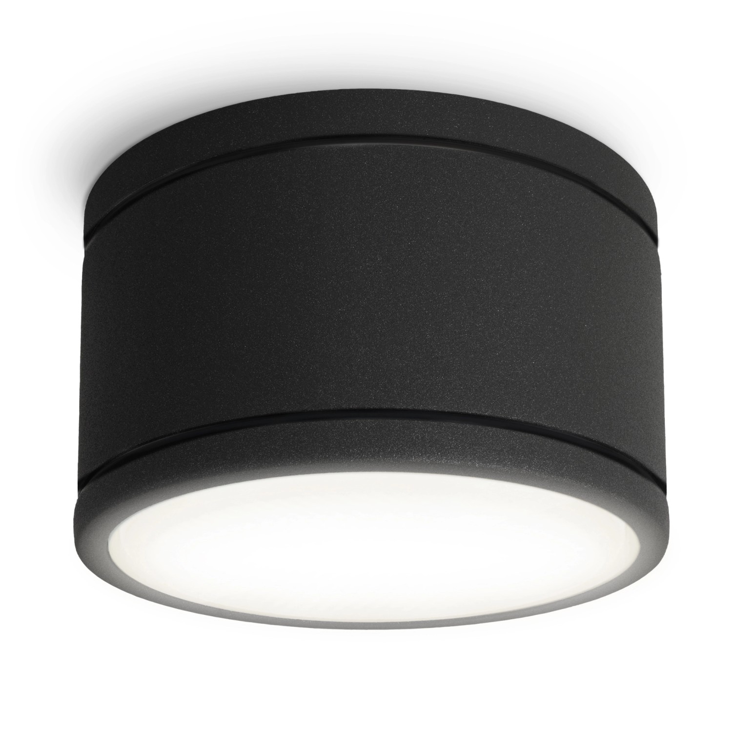 SSC-LUXon CELI-WX LED Aufbauspot Schwarz IP44 GX53 5W Neutralweiß für Badezimmer