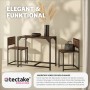 Tectake Sitzgruppe Milton, 3-teilig, Esstisch mit 2 Stühlen im Industrial Design.
