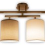 Näve Deckenleuchte Tilde, 4-flammig, schwarz. Moderne Lampe mit Textilschirm für Wohnräume.