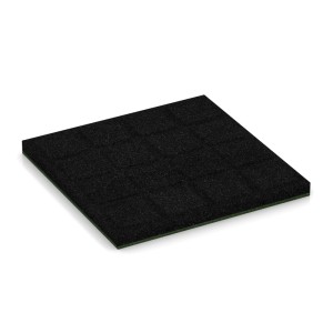 WARCO Fallschutzplatte, 50x50 cm, grasgrün, 4 cm dick. Stoßdämpfender Spielplatzbelag.