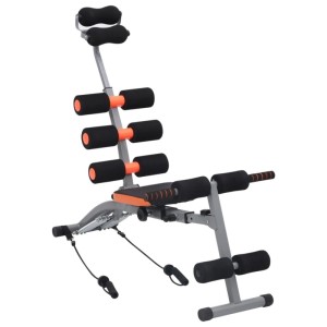 vidaXL Bauchtrainer in L-Form mit Elastischen Bändern 92478
