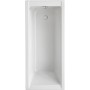 Ottofond Körperformwanne-Set, 180x80 cm, Weiß. Rechteck-Badewanne mit Ab- und Überlaufgarnitur.