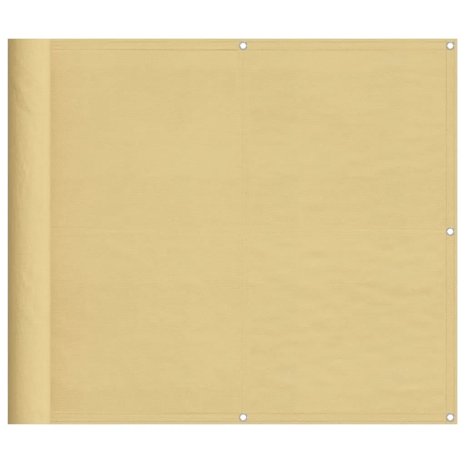 vidaXL Balkon-Sichtschutz Sandfarben 90x1000 cm 100% Polyester-Oxford 40000 günstig online kaufen