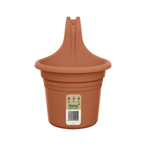 Florus Balkon-Hängetopf Mediterran, Terra, für Geländer bis 6cm Breite.