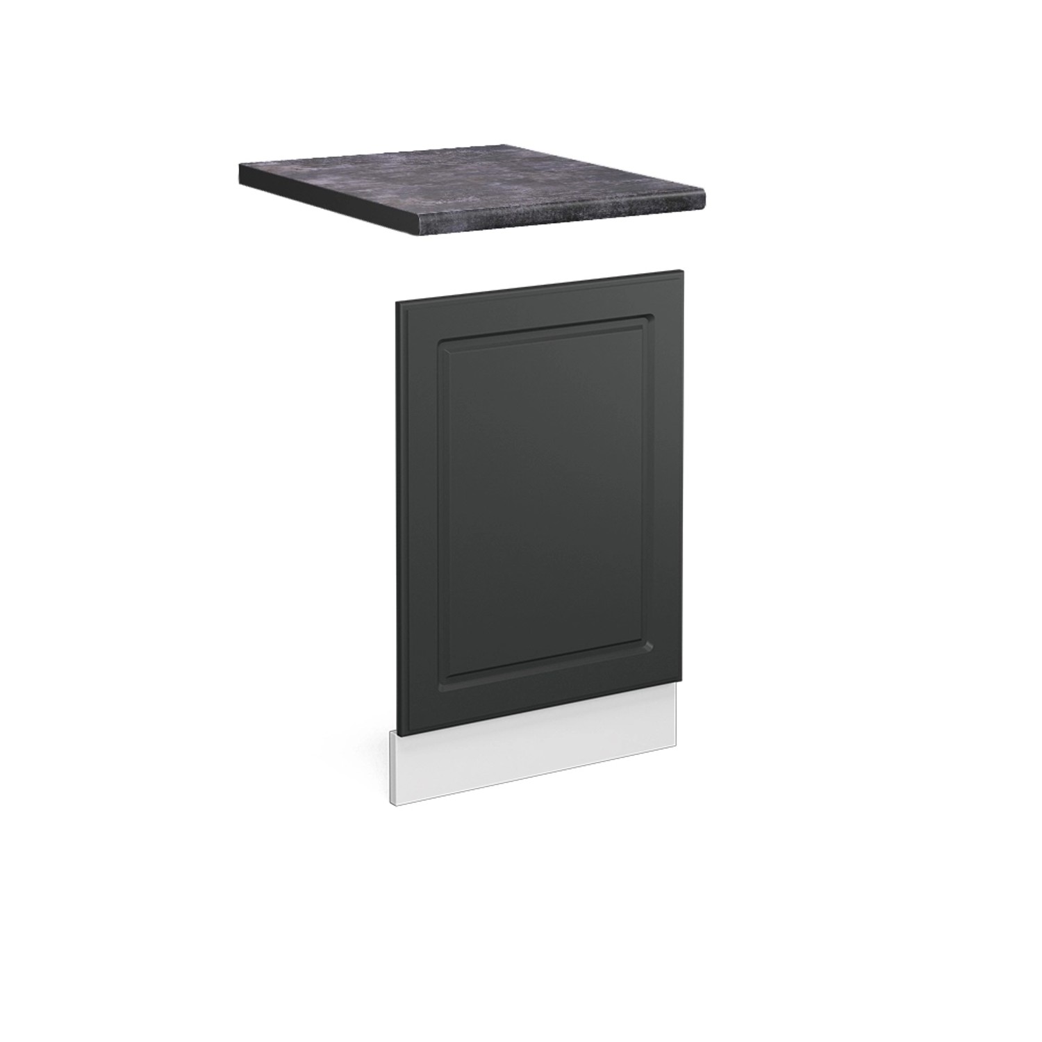 Thumbnail - Vicco Frontblende R-Line Geschirrspüler Fronttür Anthrazit Landhaus/Weiß 45 cm AP Anthrazit