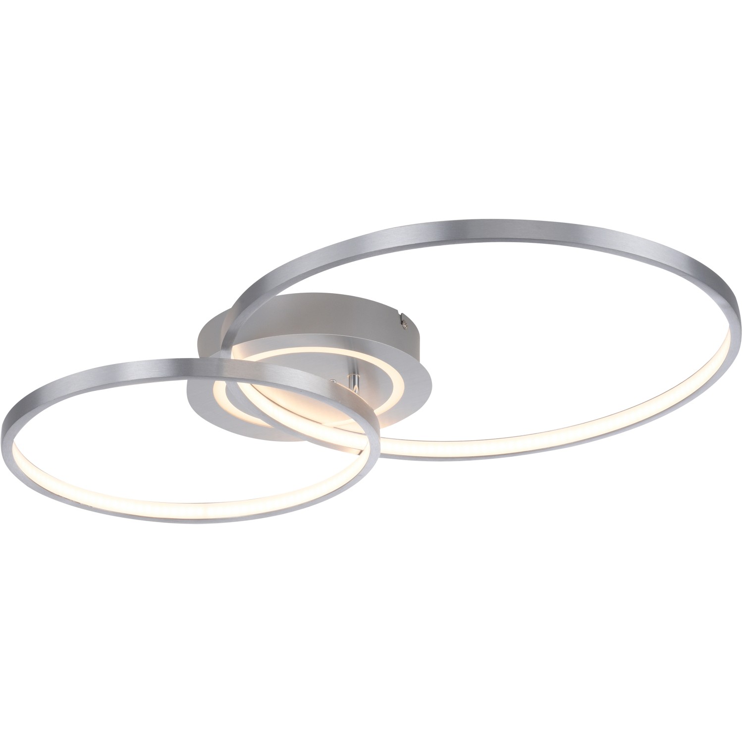 Just Light. LED-Deckenleuchte Asmina 69 cm x 55 cm Aluminium