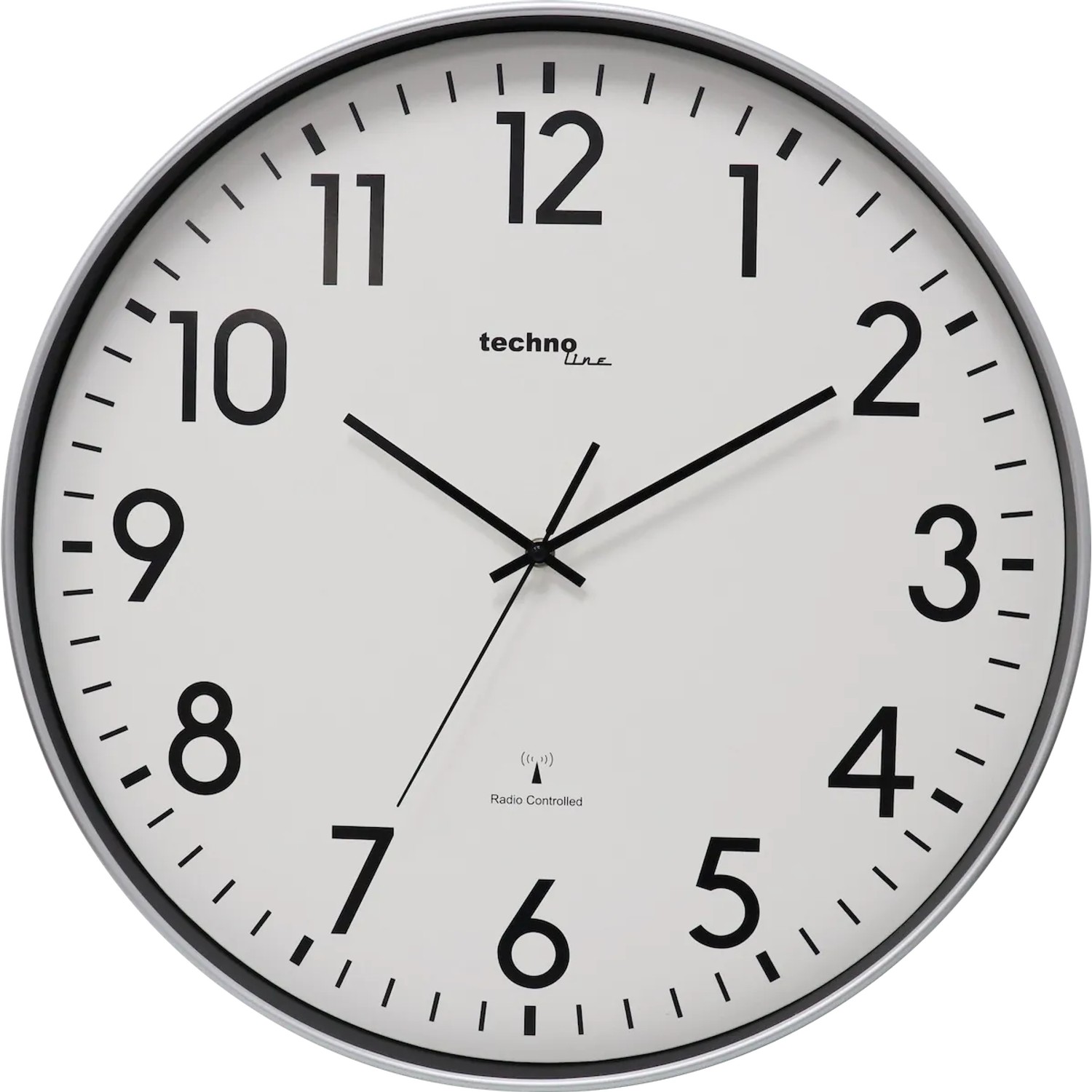technoline Funkwanduhr WT 8998 Silber