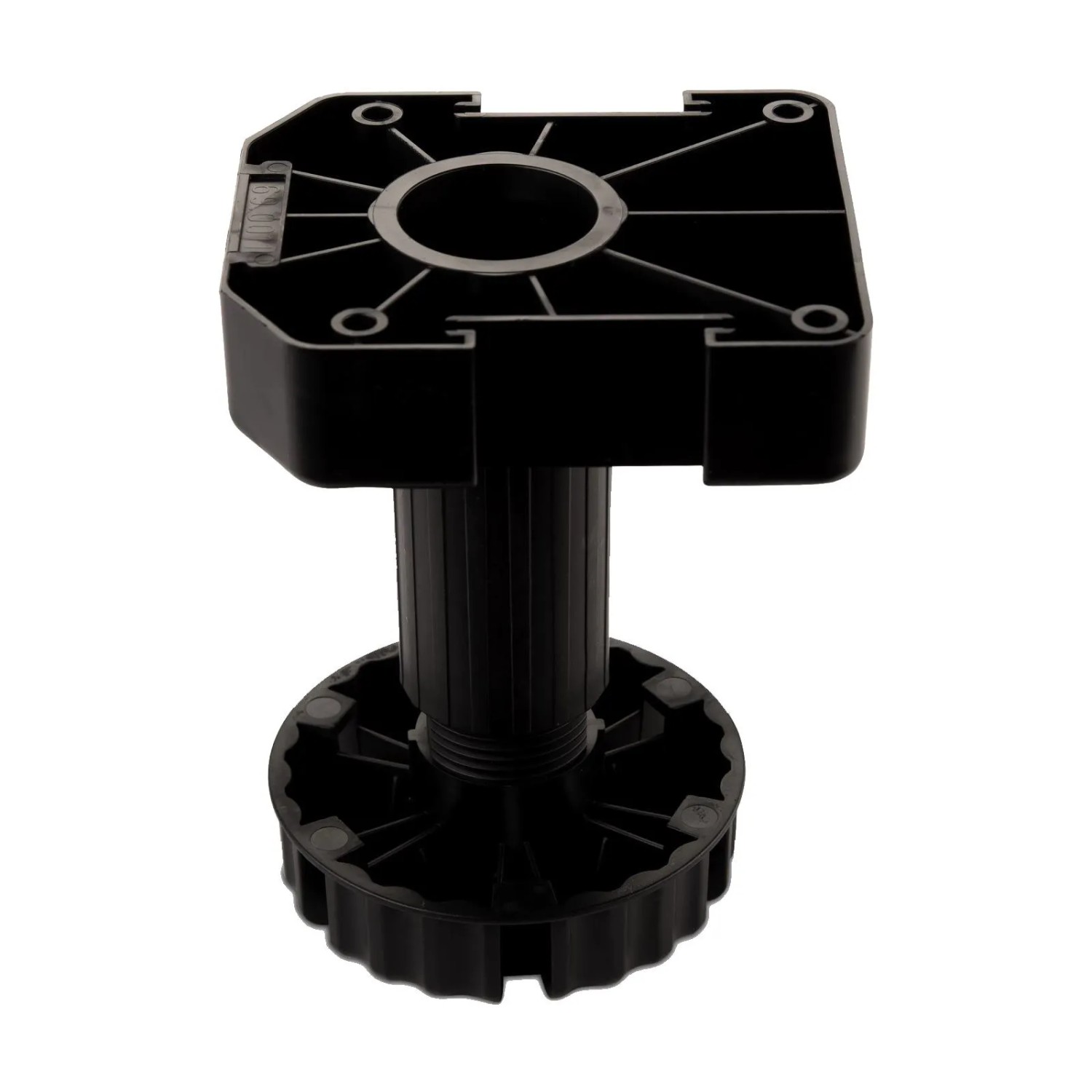 SOTECH 4er Set Möbelfüße Schwarz mit Sockelhöhe 125 mm