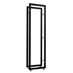 Schwarzes DELUKE Kaminholzregal aus Metall für Innen, 25x40x150cm.