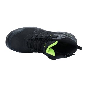 Schwarzer New Balance Sicherheitsstiefel Calibre S3L Gr. 40, Arbeitsschuh mit Reißverschluss und Schnürung.