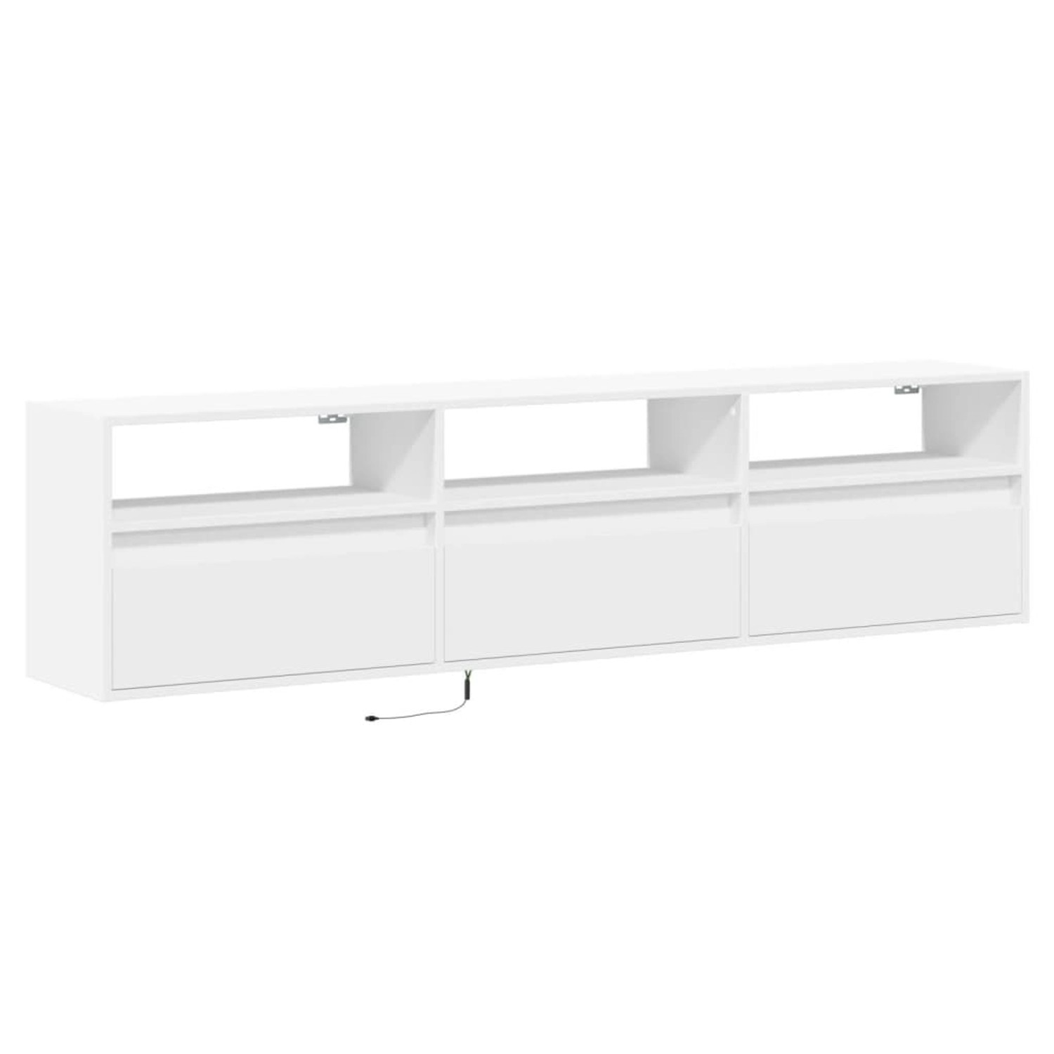 vidaXL TV-Wandschrank mit LED Weiß 180x31x45 cm 3307940 günstig online kaufen
