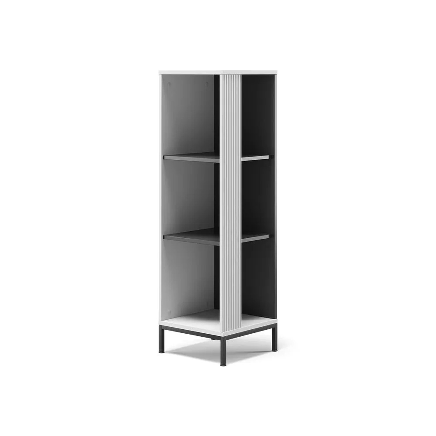 Vicco Bücherregal Eliza Weiß 36 x 120 mit 3 Fächern Art Nr 56404