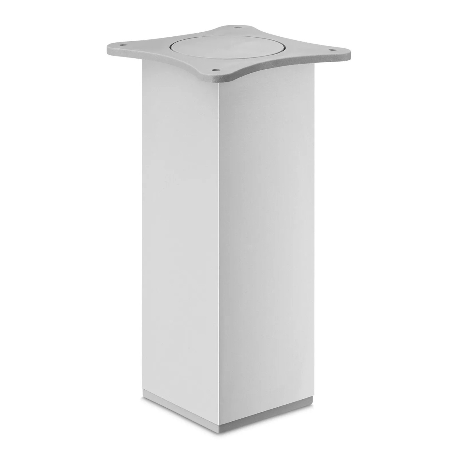SOTECH Möbelfuß QUEBEC II 65 x 65 mm Höhe 200 mm Silberoptik Eloxiert