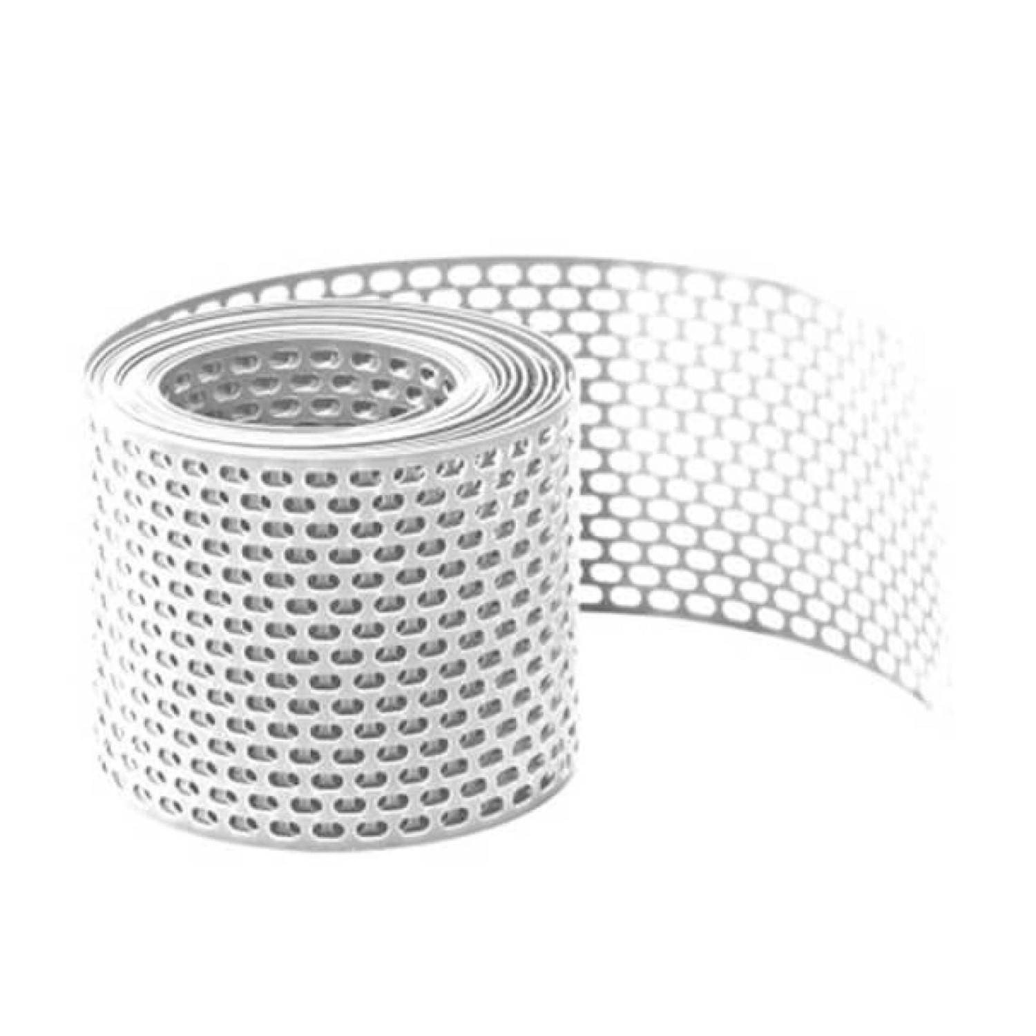 Daprona Vogelschutzgitter Lüftungsband PVC 5m x 150mm Weiß Belüftung