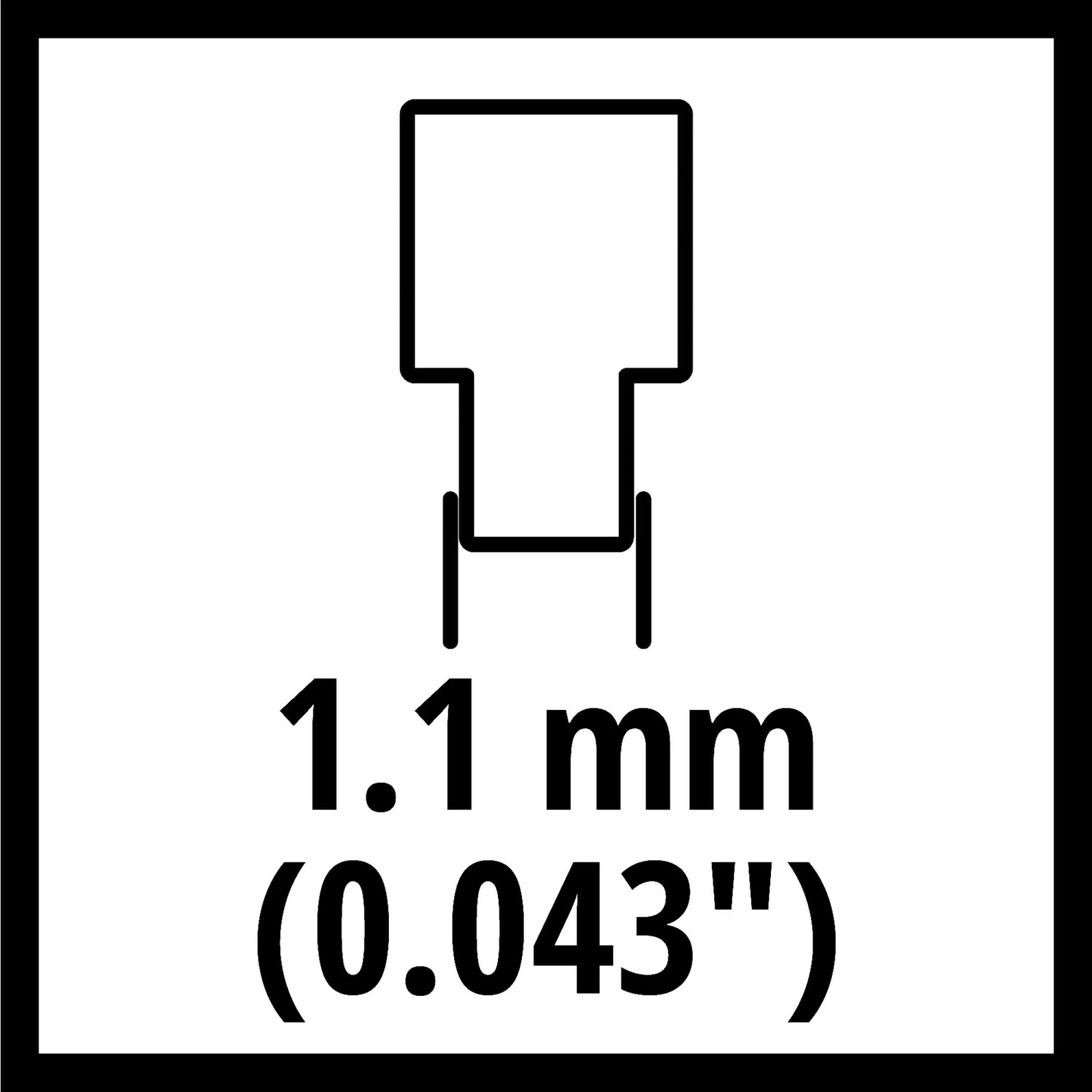 Symbolbild: Einhell Ersatzkette, Treibgliedstärke 1,1 mm für Kettensägen-Zubehör.