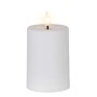 Solar-Kerze Kunststoff Mittel Ø 7 cm x 10 cm Weiß
