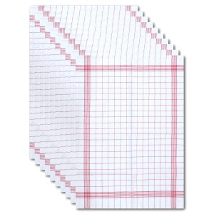 Dyckhoff Geschirrtuchset Karo Rot 50 x 70 cm 10-tlg.