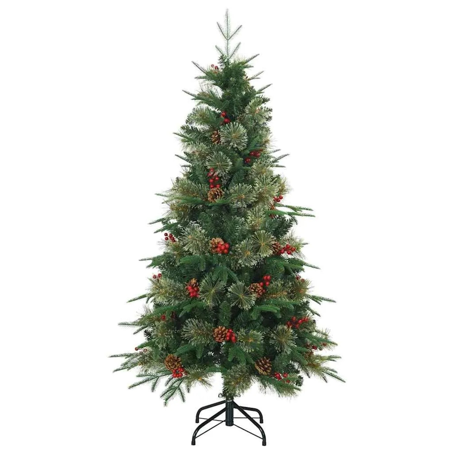 vidaXL Künstlicher Klappbarer Weihnachtsbaum mit Ständer Grün 150 cm 42019302
