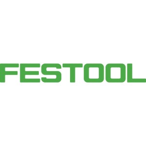 Grünes Festool Logo auf weißem Hintergrund.