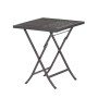 Merxx Samos Gartentisch, 60x60 cm, klappbar, Stahlgestell in Graphit für Balkonmöbel.