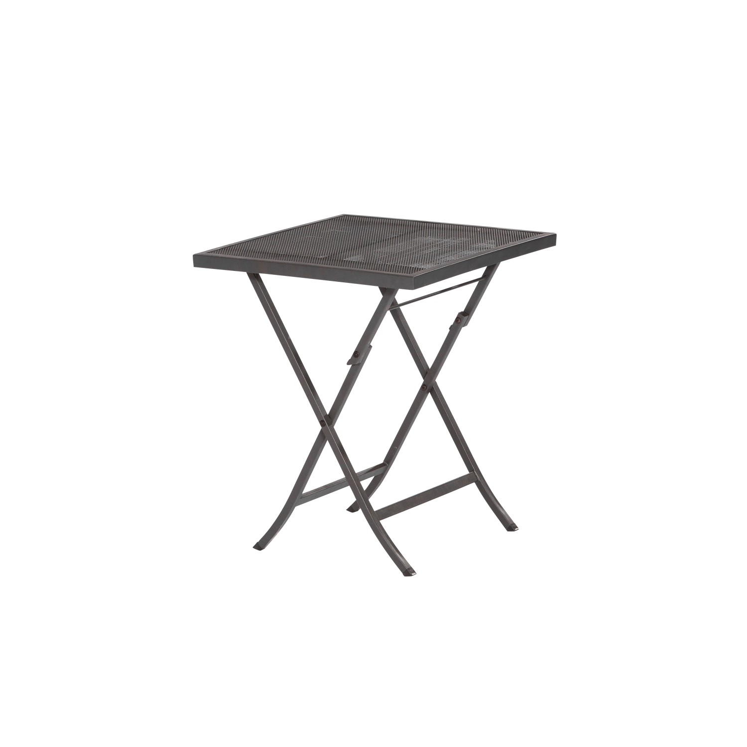Merxx Samos Gartentisch, 60x60 cm, klappbar, Stahlgestell in Graphit für Balkonmöbel.