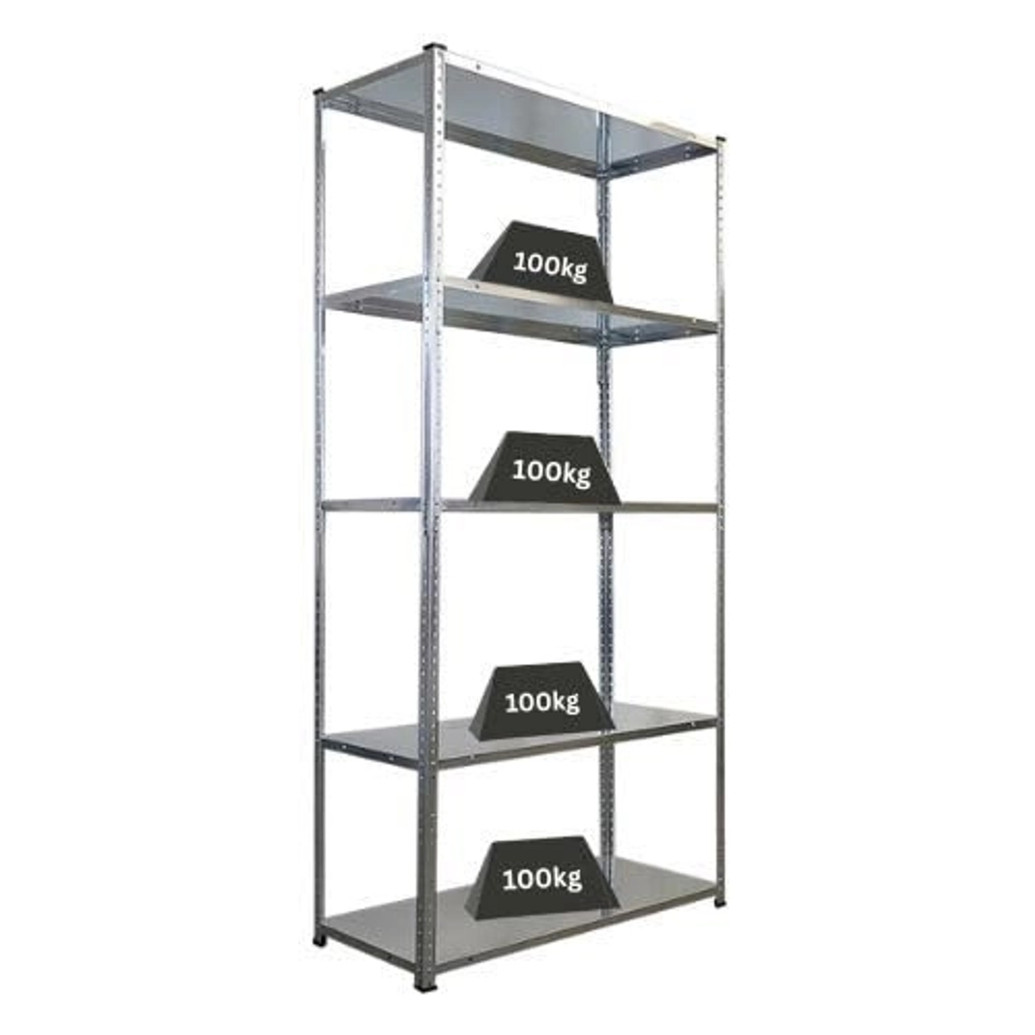 PROREGAL Schraubregal Haldor HxBxT 180x90x40cm  5 Stahlplatten-Ebenen Fachl günstig online kaufen