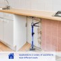 CCLIFE Deckenstütze (2er-Set, 50-115 cm) im Einsatz unter einer Küchenzeile. Belastbar bis 30 kg.