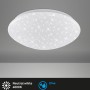 Weiße Briloner LED-Deckenlampe Brilo Bath mit Sternenhimmel-Effekt, Durchmesser 28 cm.