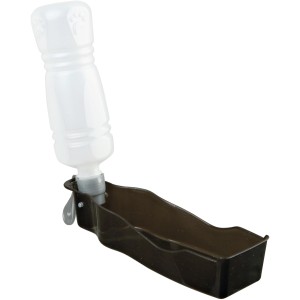 Jollypaw Trinkflasche mit Napf, 500ml, Kunststoff, für Hunde unterwegs.