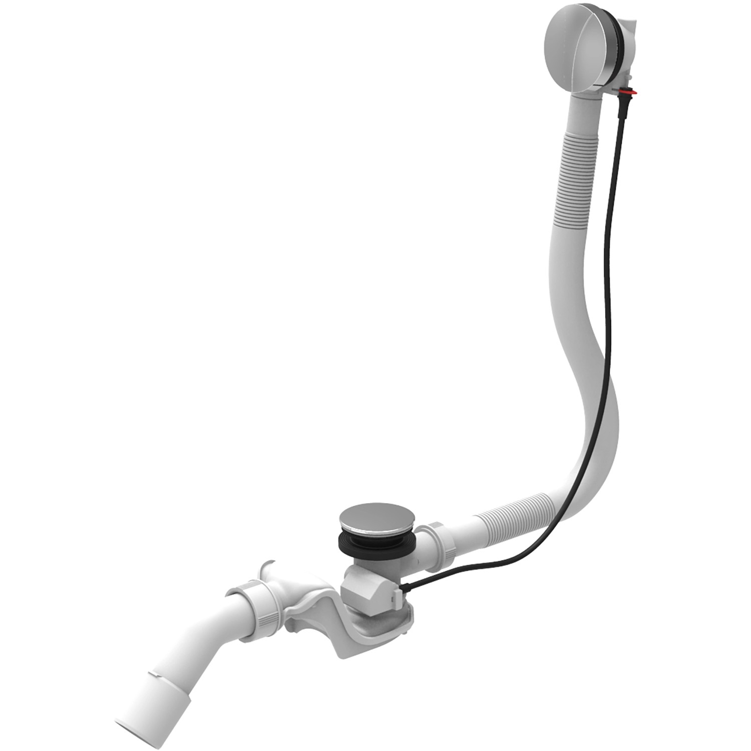 Ab- und Überlaufgarnitur für Ottofond Badewanne, Chrom