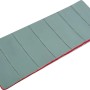 CAMPSITE Schlafsack, 190x72cm, für 10-20°C. Camping Schlafsack in Grau mit rotem Rand.