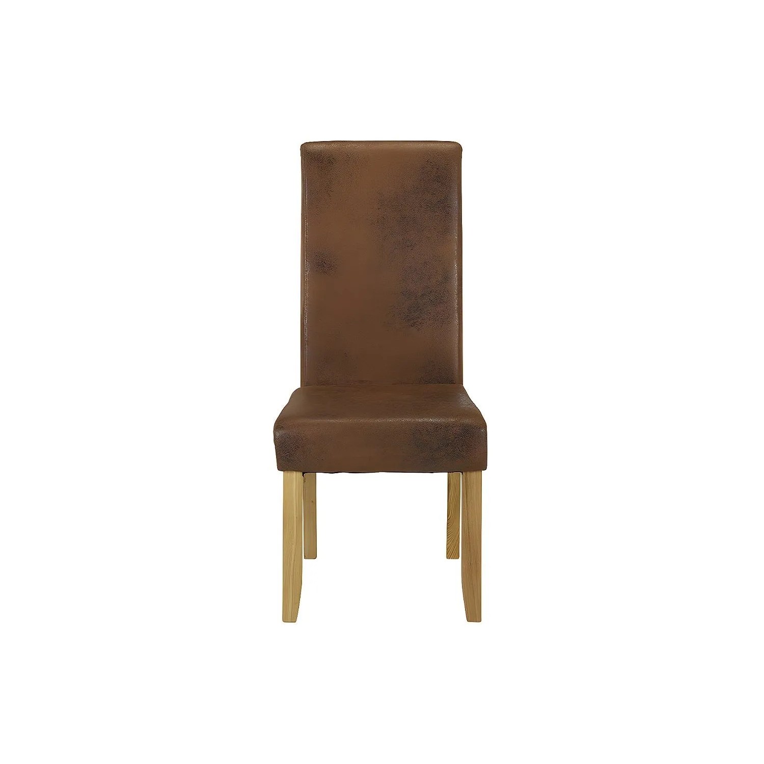 Vente-unique Stuhl Santos Schokoladenbraun  Naturfarben Hell 47 cm