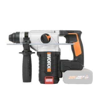 Worx Bohrhammer WX380.9 mit Tiefenanschlag, ideal zum Bohren in Stein und Beton.